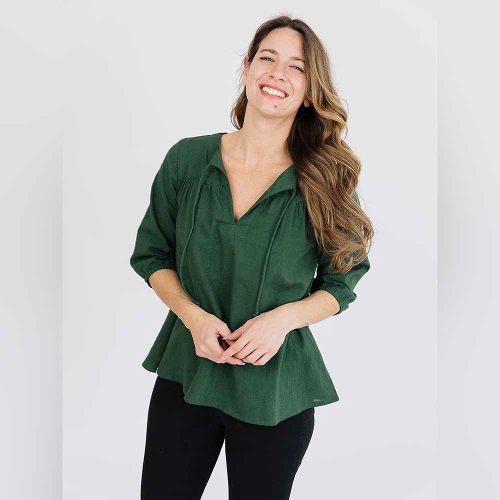 MATA TRADERS | Devi Blouse - Forest